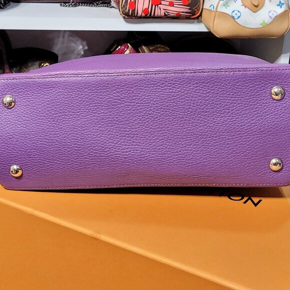 Louis Vuitton Purple Taurillon Leather Capucines MM - Picture 5 of 15